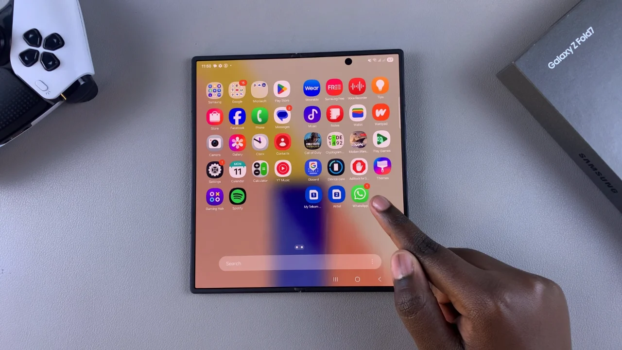 Numbered App Icon Badges On Galaxy Z Fold 7