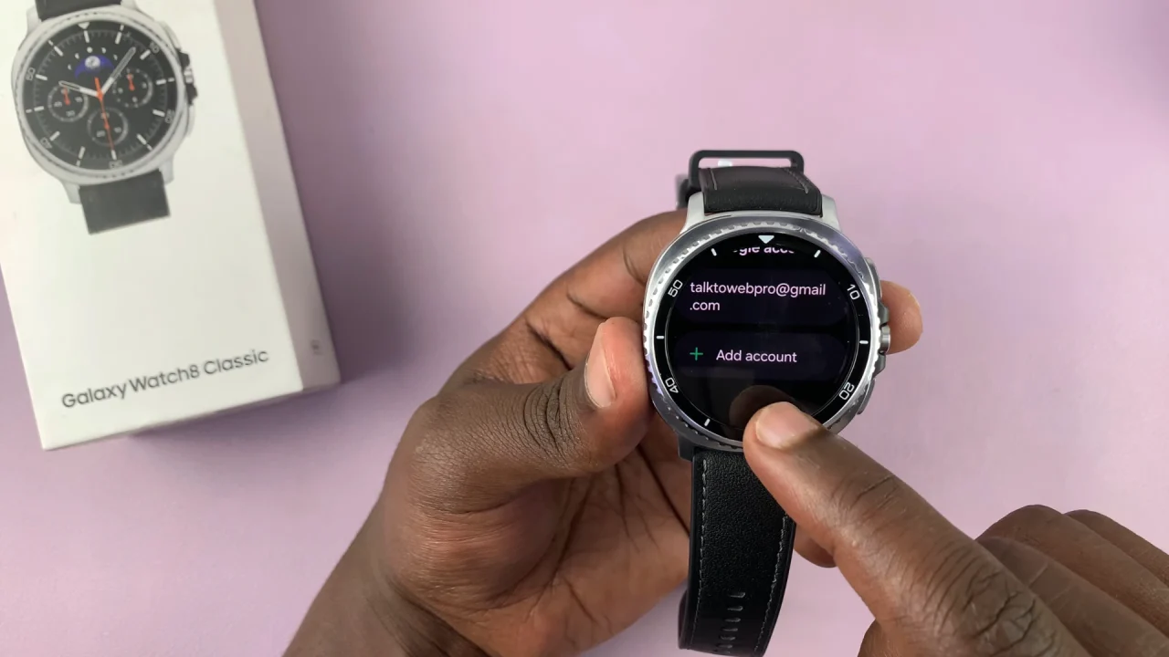 How To Add Google Account To Galaxy Watch 8 / 8 Classic