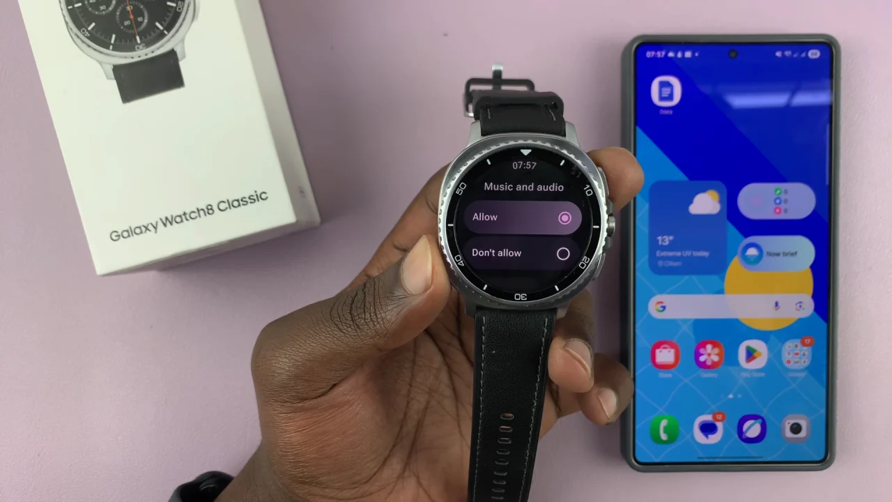 Allow Music and Audio Permissions On Galaxy Watch 8