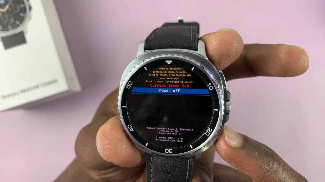 Recovery Mode On Galaxy Watch 8 / 8 Classic