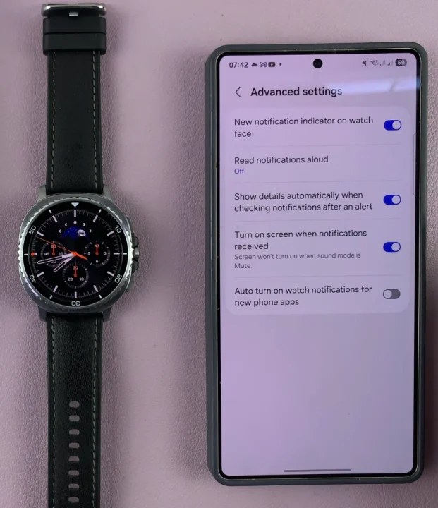 How To Set Galaxy Watch 8 To Turn On Screen For Notifications