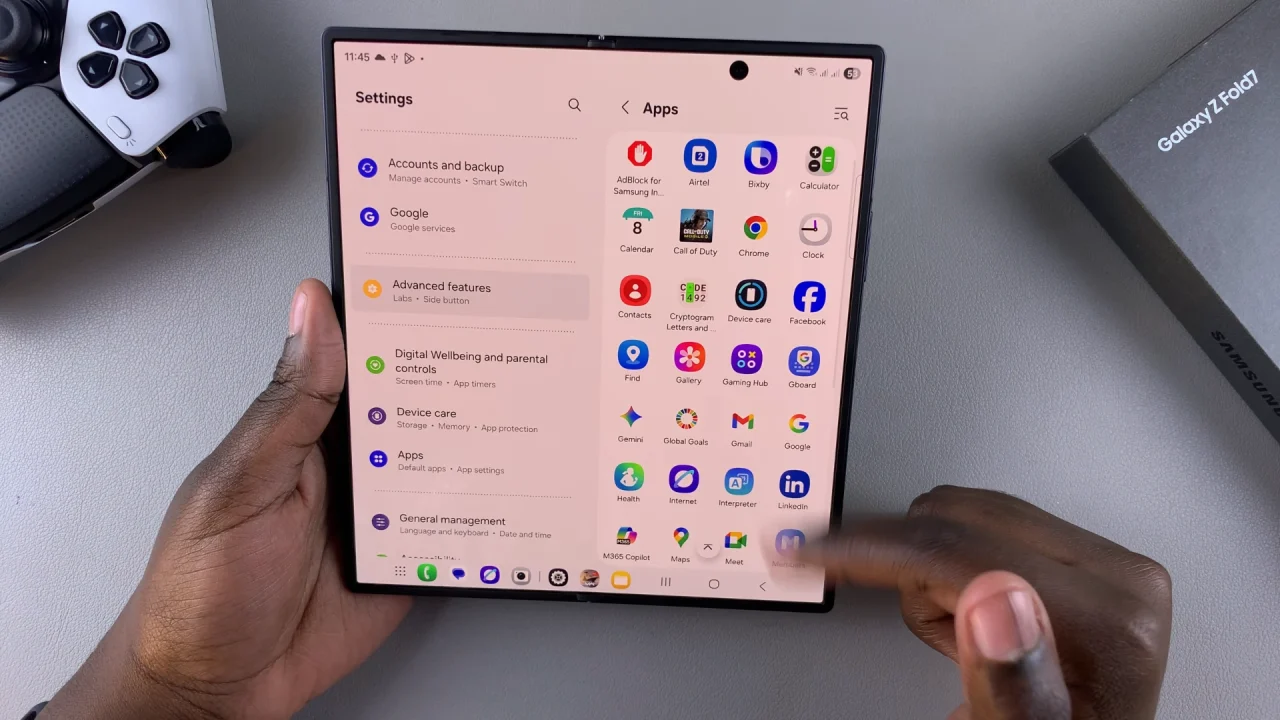How To Set Side Key To Launch Favorite App On Galaxy Z Fold 7