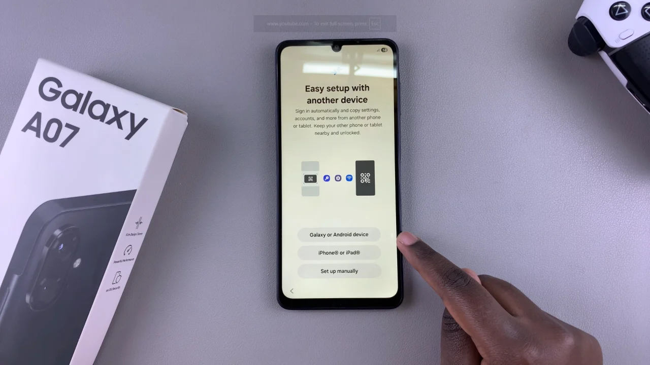 How To Set Up Galaxy A07 For the First Time