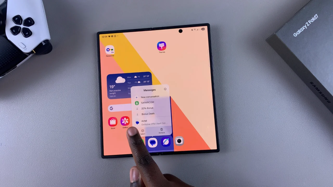 Long Press App Icon To View Notifications On Galaxy Z Fold 7