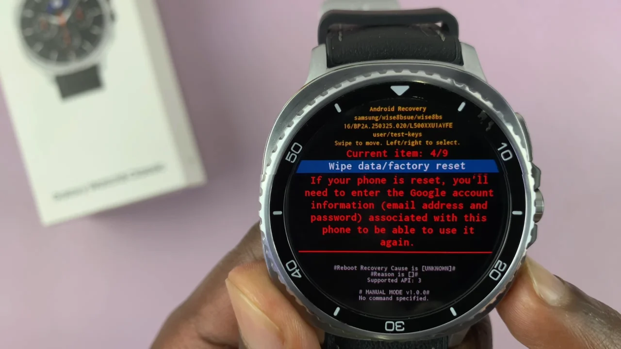 How To Hard Reset Galaxy Watch 8