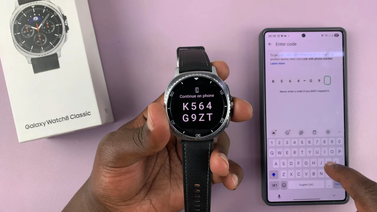 Link WhatsApp On Galaxy Watch 8 / 8 Classic