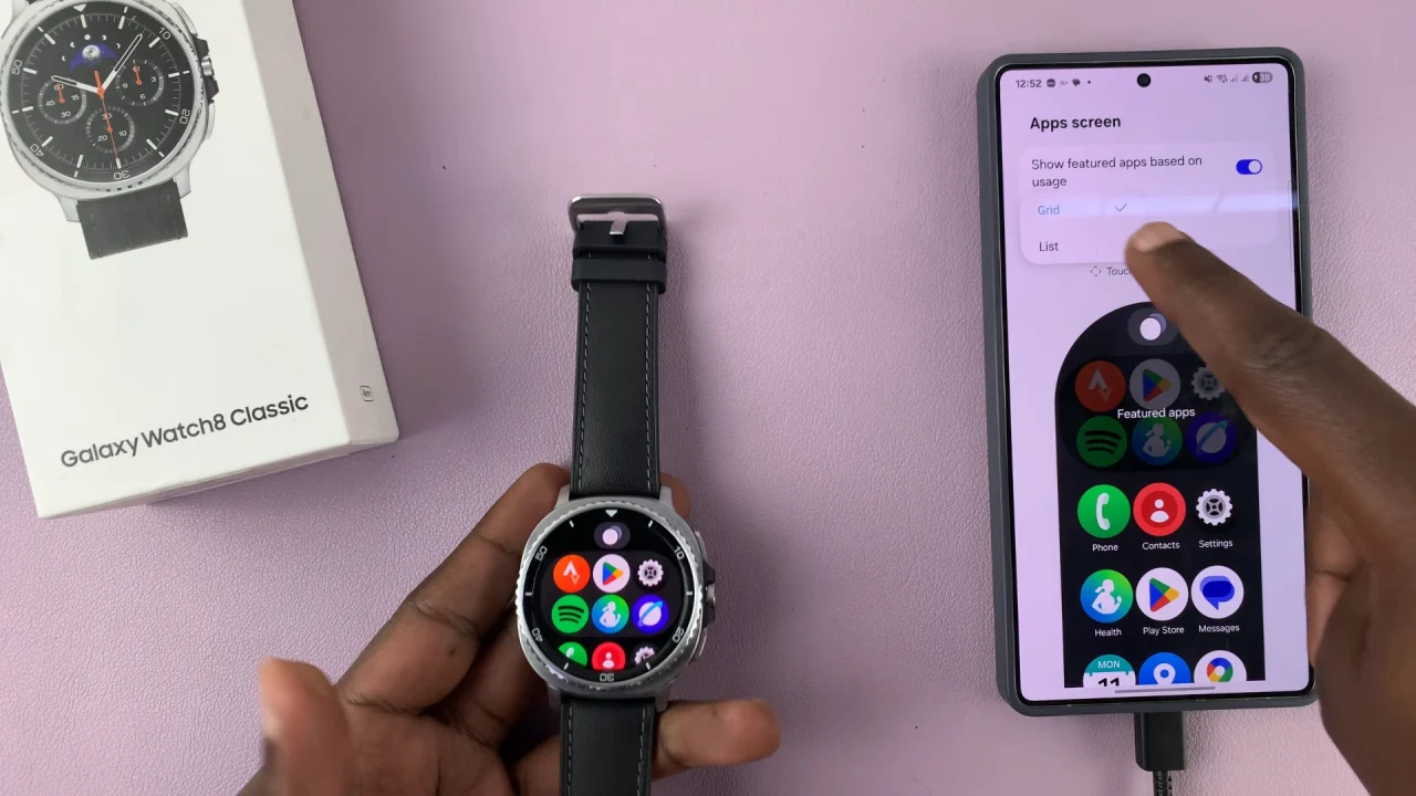 Show Featured Apps based On usage On Galaxy Watch 8