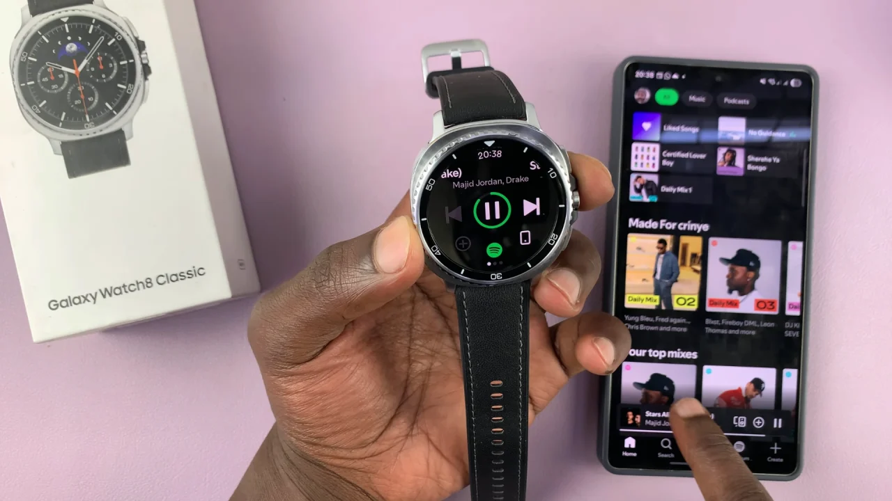 Spotify On Galaxy Watch 8 / 8 Classic