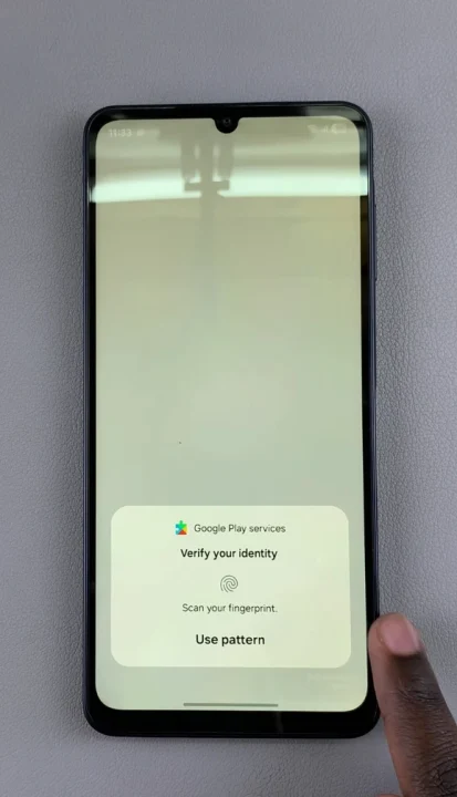 Verify To Remove Google Account On Galaxy A07