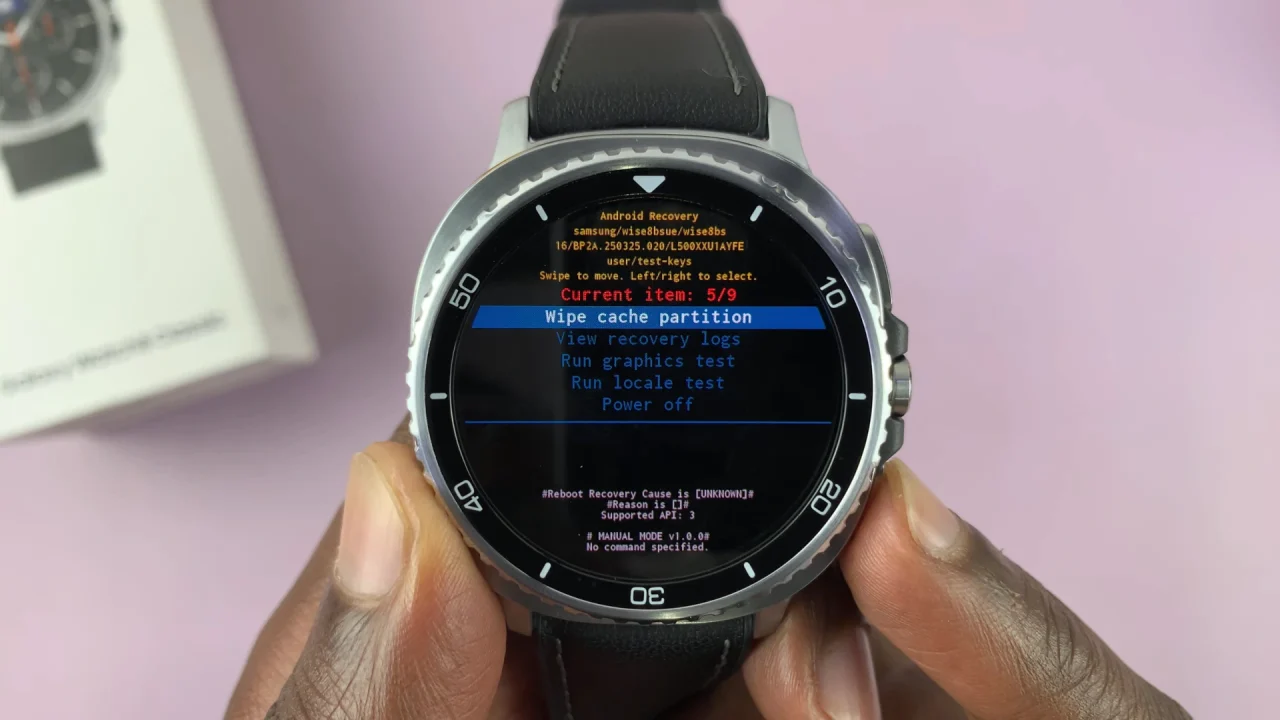 How To Wipe Cache Partition On Galaxy Watch 8 / 8 Classic