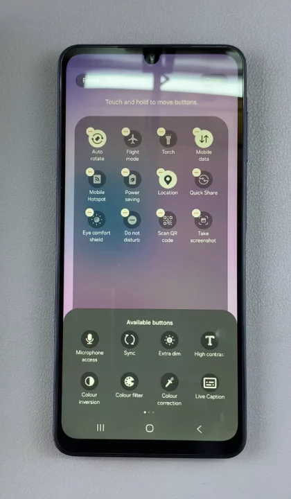 Take Screenshot Shortcut On Galaxy A07