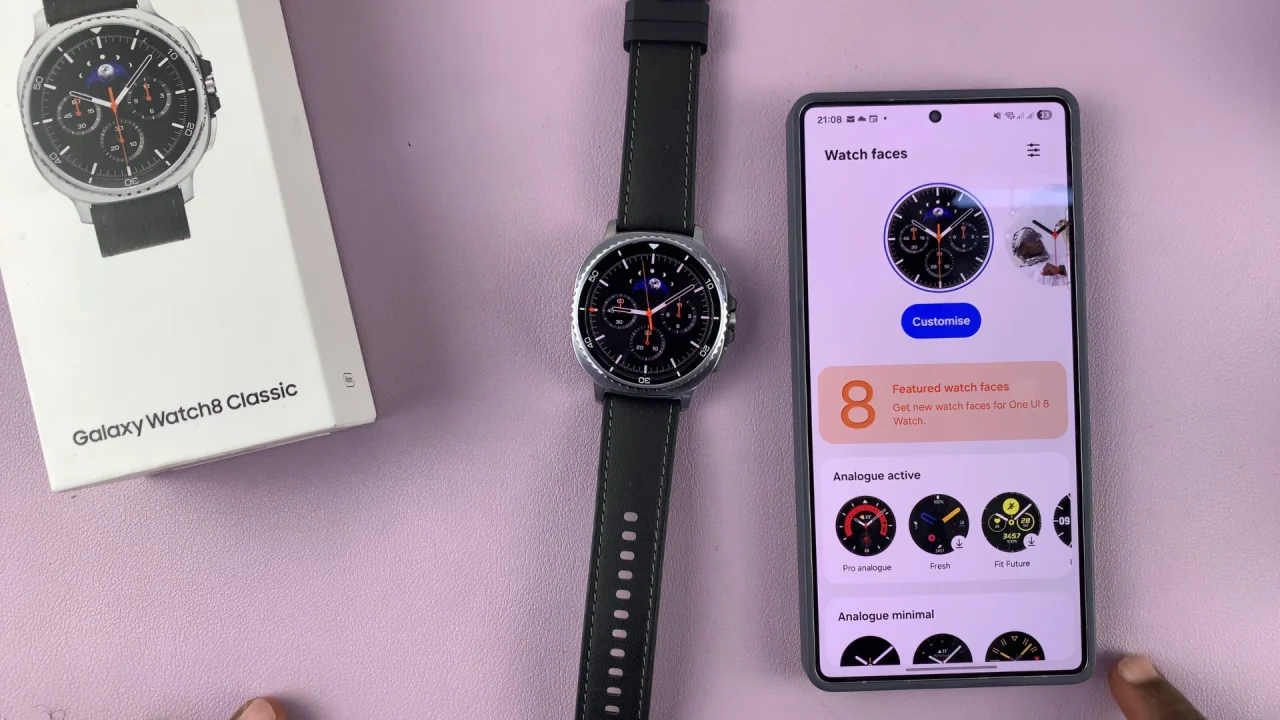 How To Customize a Watch Face On Galaxy Watch 8 / 8 Classic