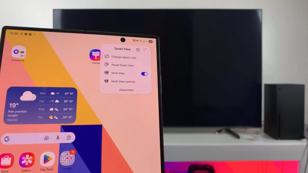 Screen Mirror Galaxy Z Fold 7 In Multi View To ANY Smart TV