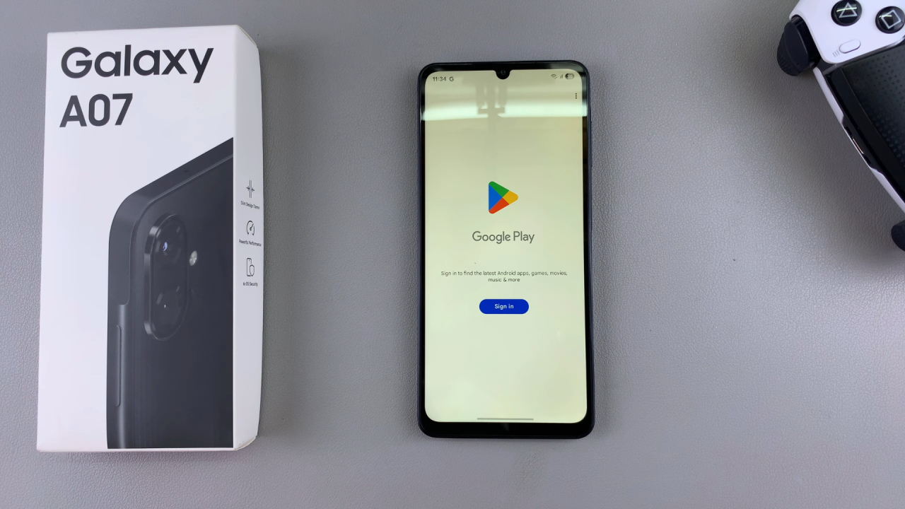 Sign In To Google Account On Galaxy A07