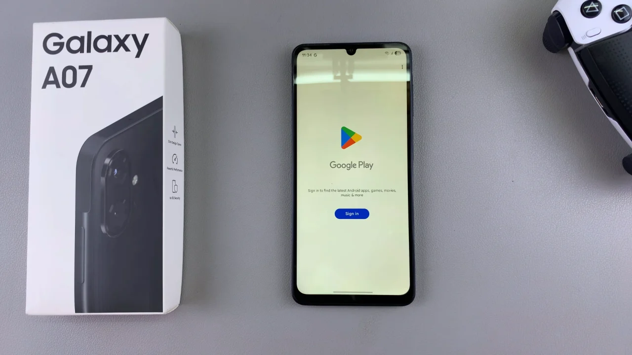 Sign In To Google Account On Galaxy A07