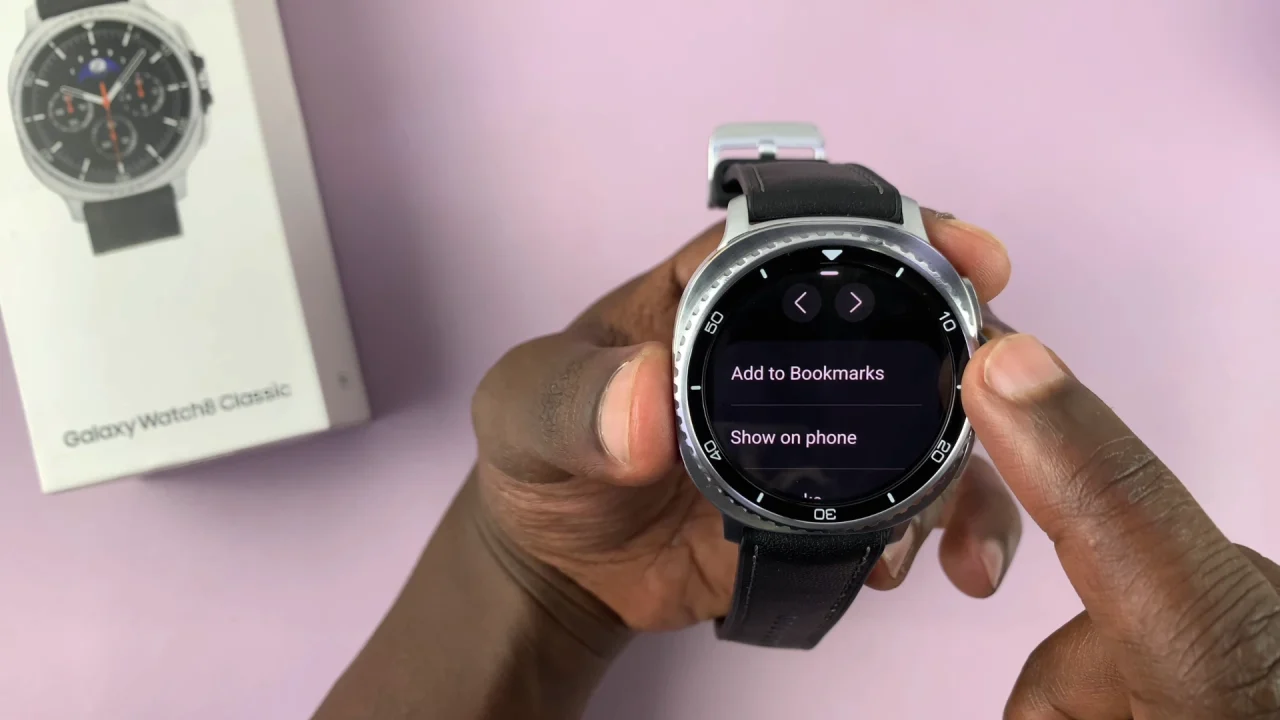 How To Add Instagram To Bookmarks On Galaxy Watch 8 / 8 Classic