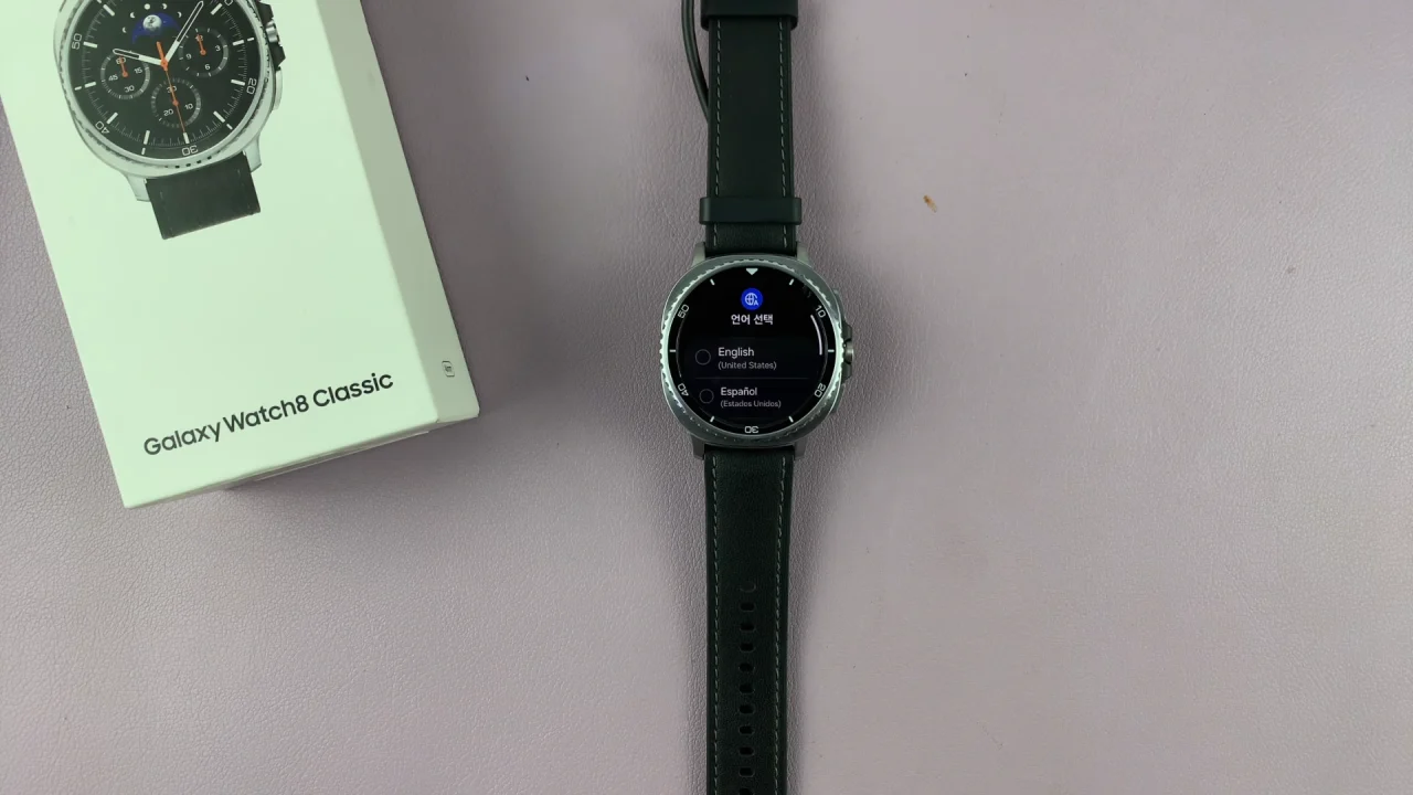 Galaxy Watch 8 Original Set Up Screen