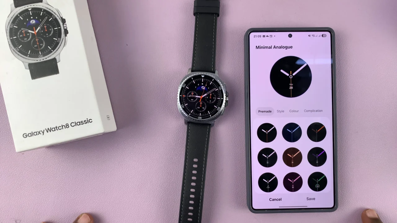 Customize a Watch Face On Galaxy Watch 8 / 8 Classic