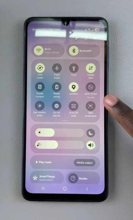 Take Screenshot On Galaxy A07