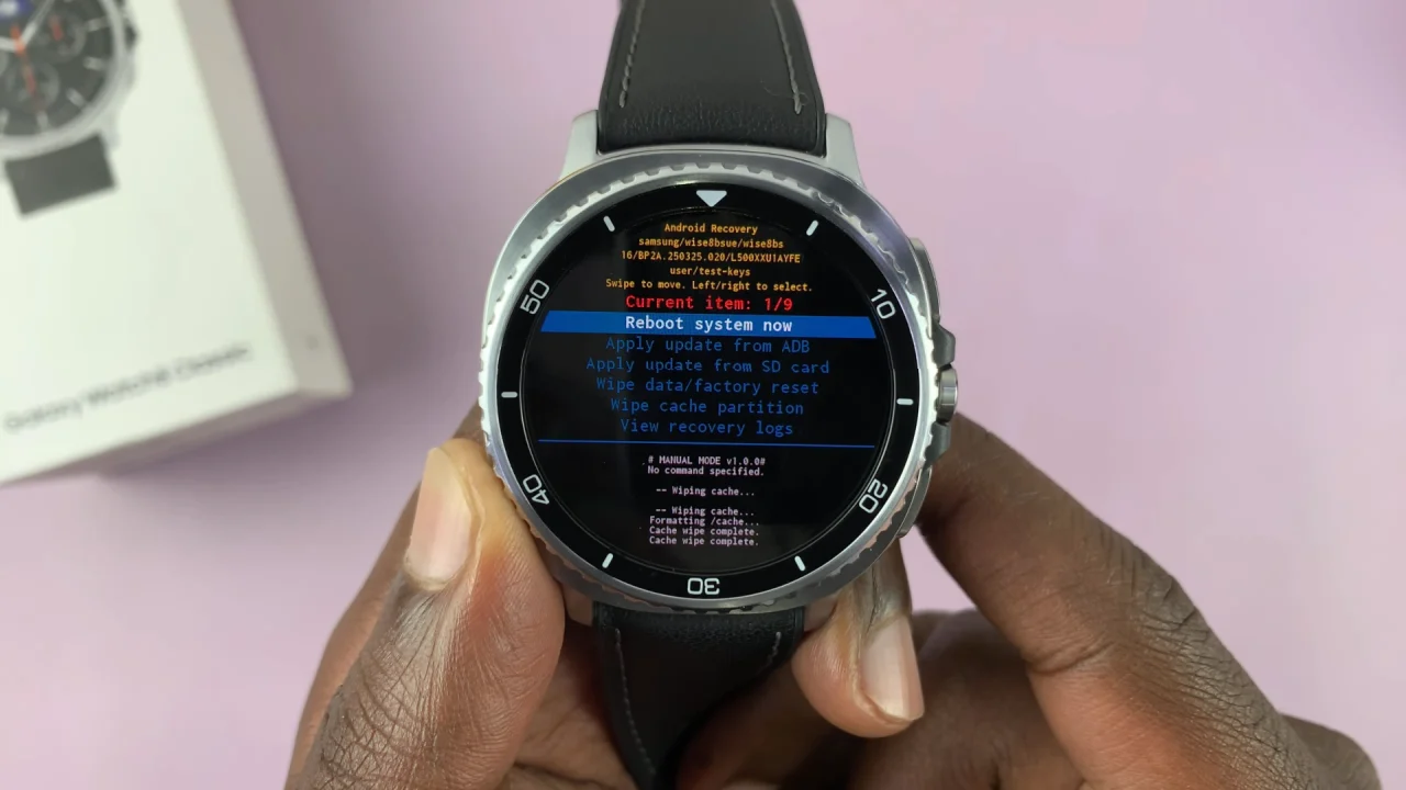 Reboot Galaxy Watch 8