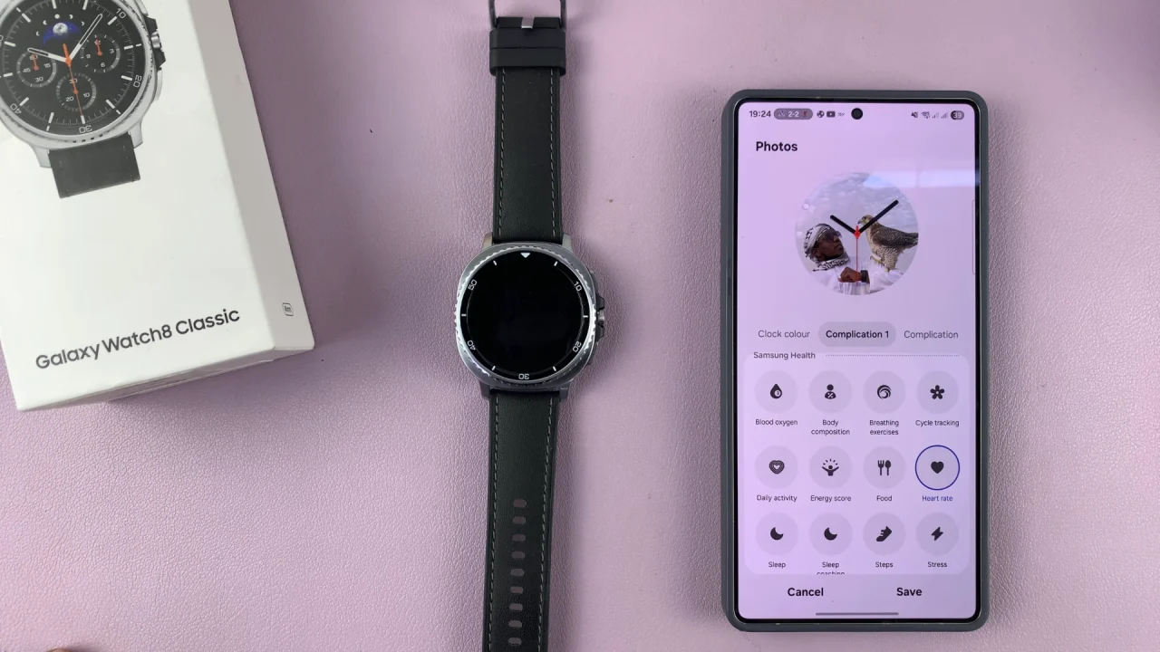 Watch Face Complications In Galaxy Watch 8