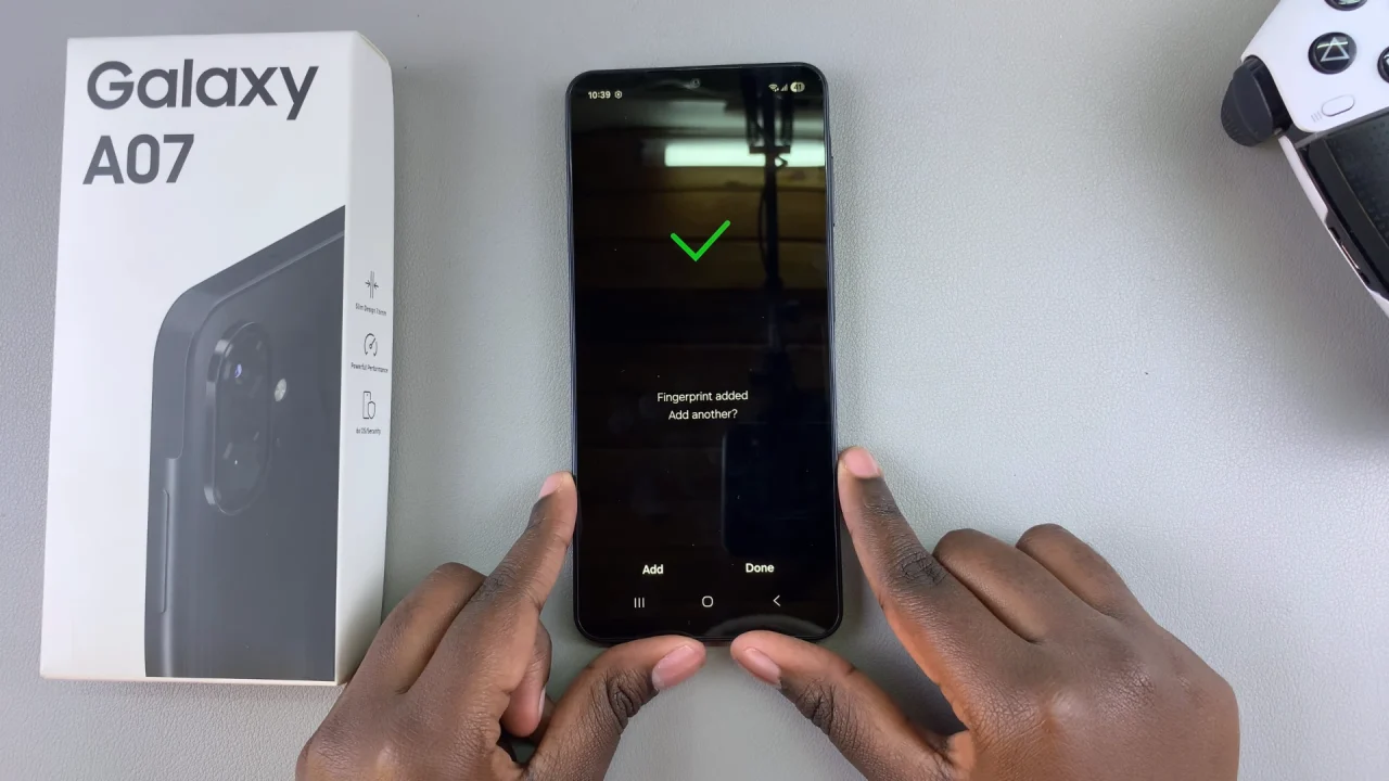 Set Up Fingerprint On Galaxy A07