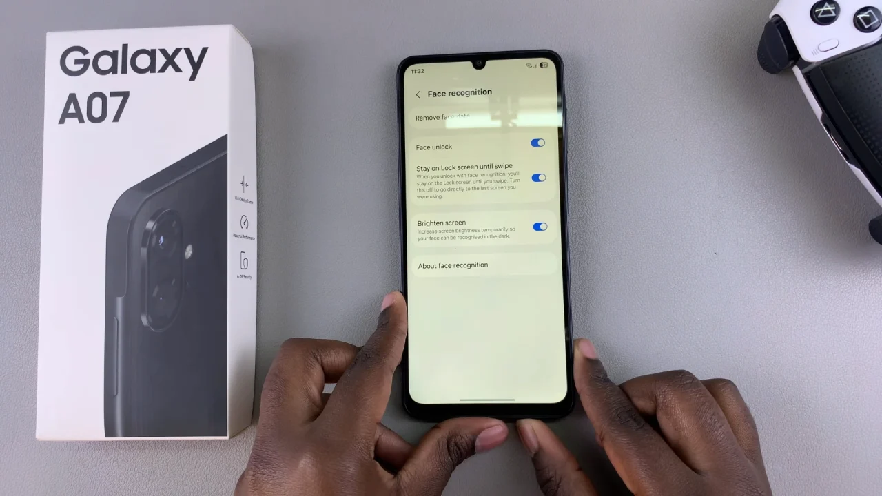 Enable Face Unlock On Samsung Galaxy A07