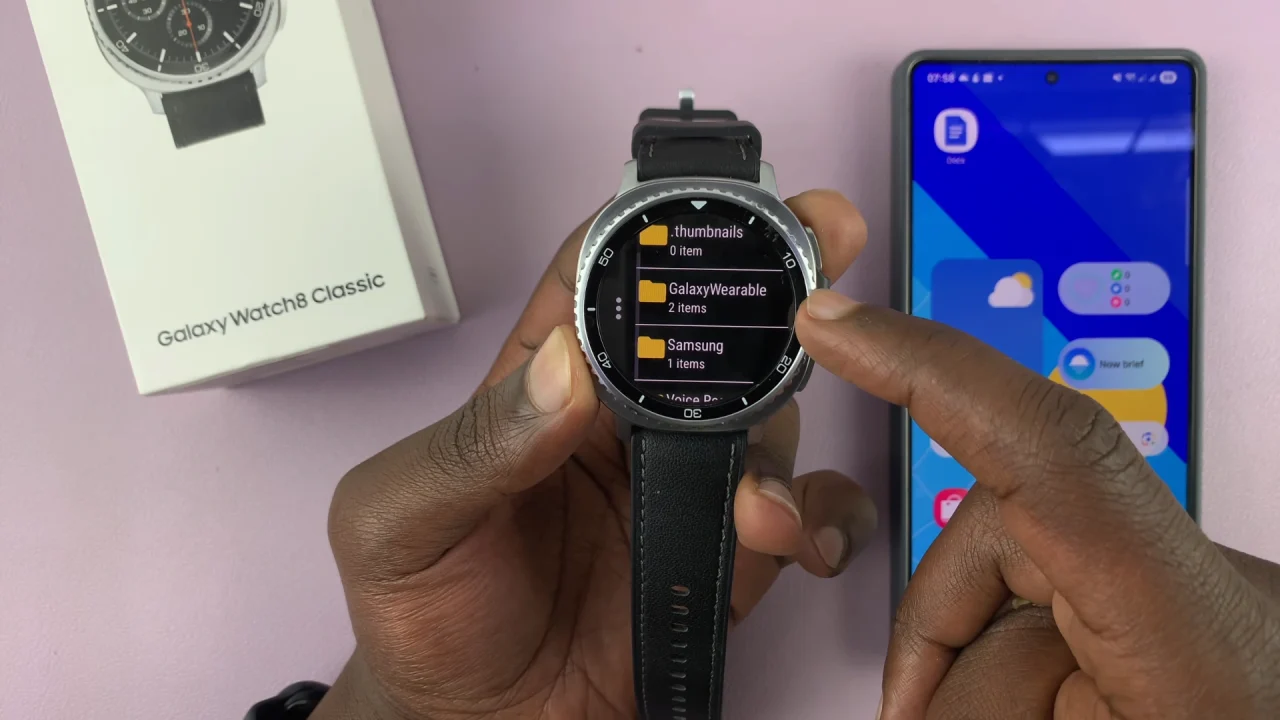 Galaxy Wearable Folder On myWear File Explorer