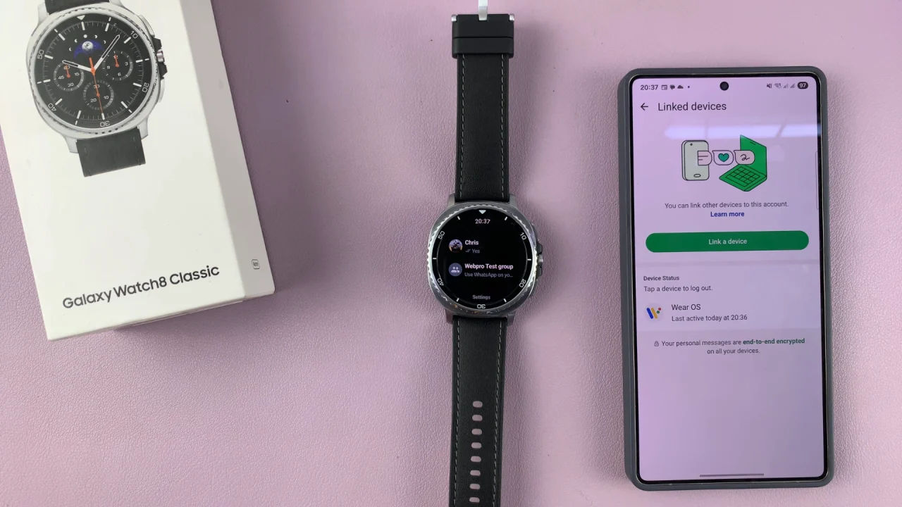 WhatsApp On Galaxy Watch 8 / 8 Classic