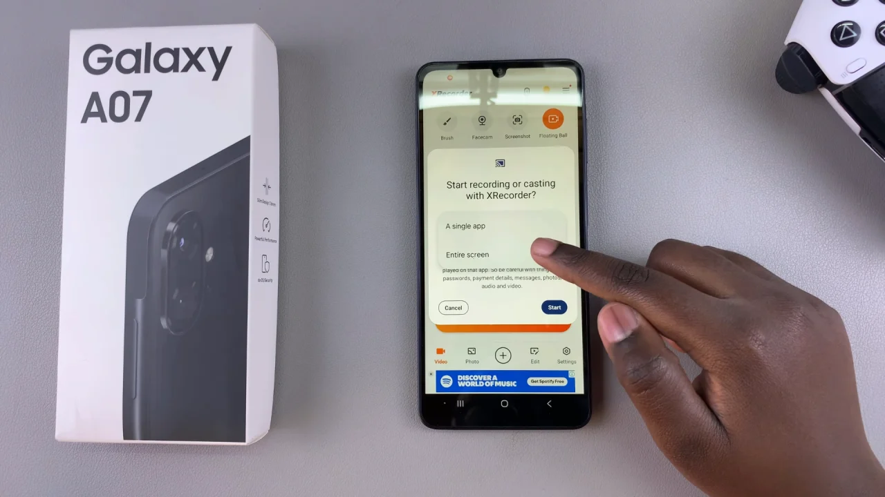 Screen Record On Galaxy A07