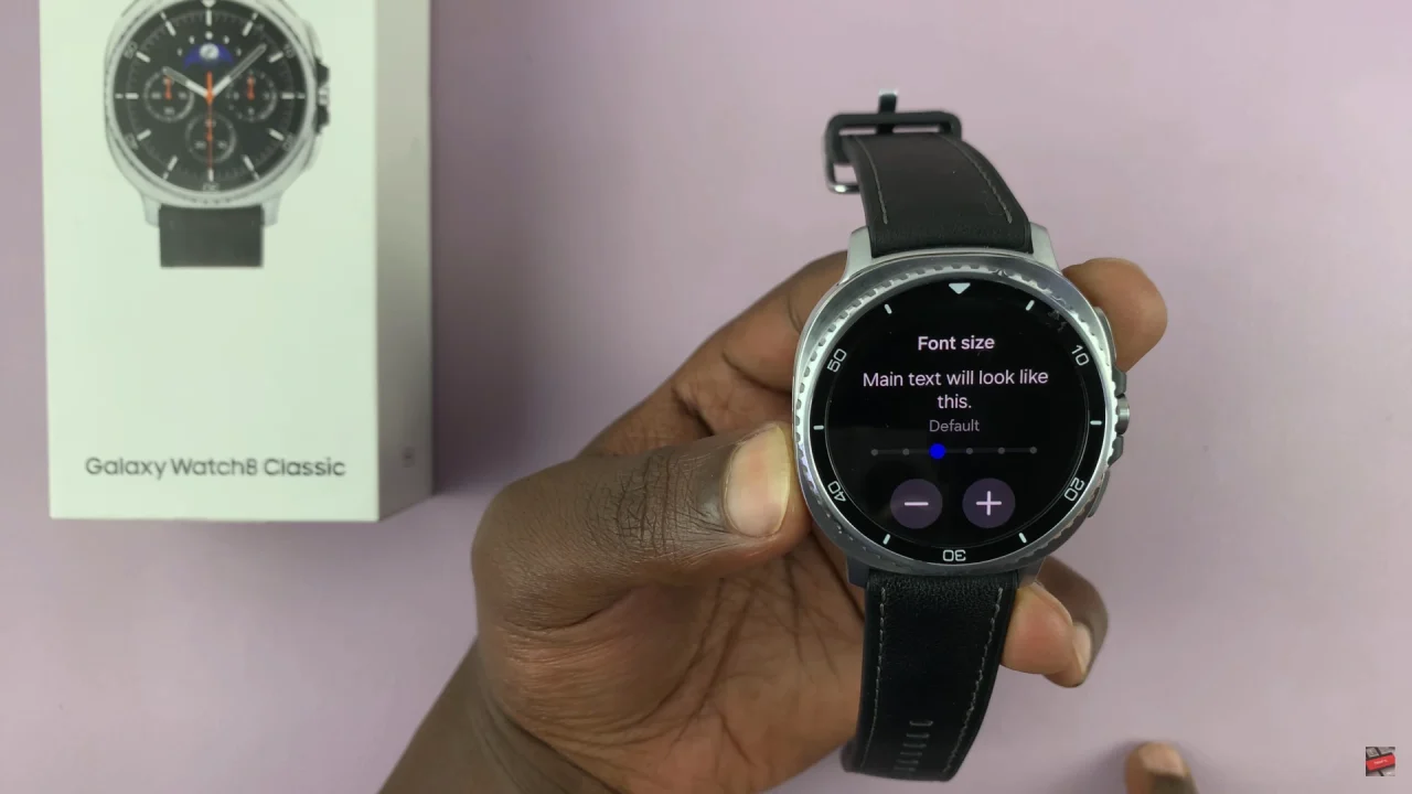 How To Adjust Font Size On Samsung Galaxy Watch 8