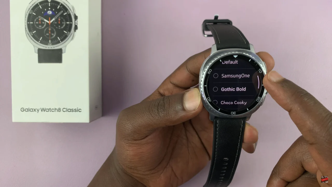 How To Change Font Style On Samsung Galaxy Watch 8