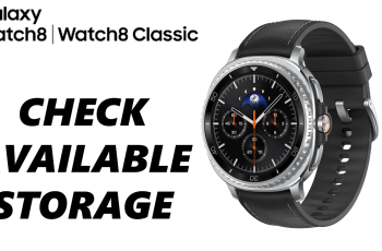 How To Check Available Storage Space On Samsung Galaxy Watch 8 & 8 Classic