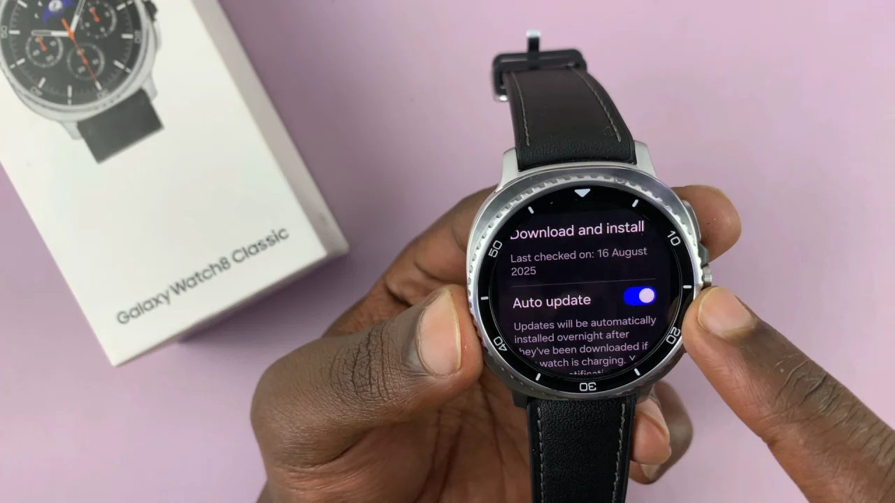 How To Enable Automatic Software Updates On Samsung Galaxy Watch 8