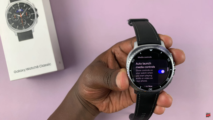 How To Enable / Disable Auto Launch Media Controls On Samsung Galaxy Watch 8 / 8 Classic