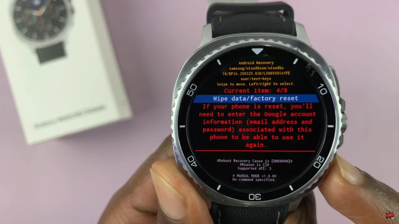 How To Hard Reset Samsung Galaxy Watch 8
