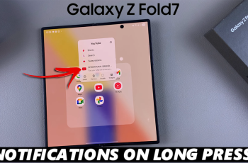 How To Long Press App Icon To View Notifications On Galaxy Z Fold 7