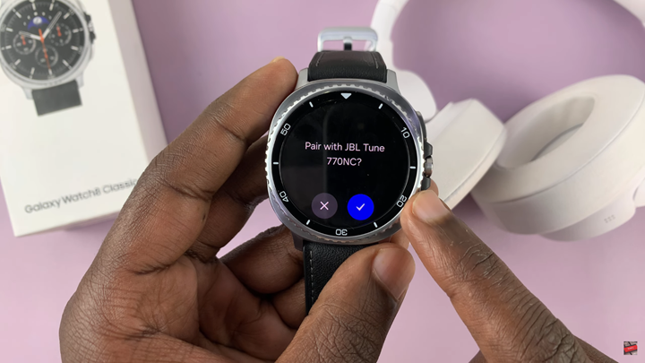 How To Pair & Connect Bluetooth Headphones To Samsung Galaxy Watch 8 / 8 Classic