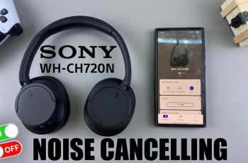 How To Turn Noise Cancelling On / Off On Sony WH-CH720N Headphones
