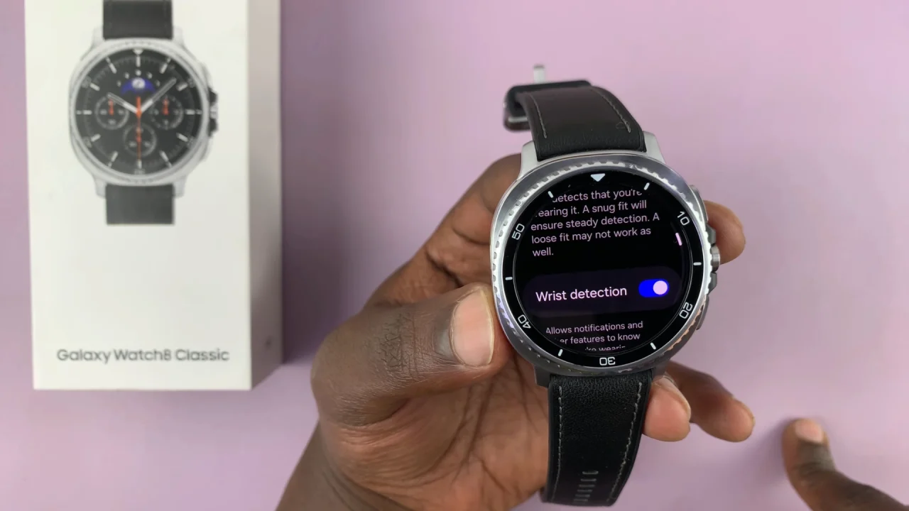How To Turn ON Wrist Detection On Samsung Galaxy Watch 8