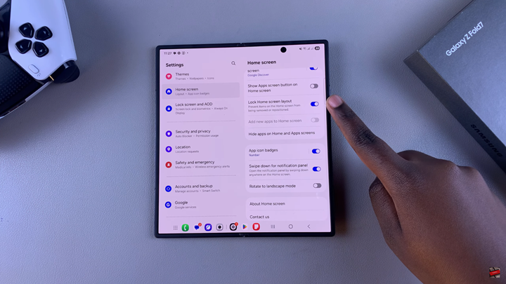 How To Unlock Home Screen of Samsung Galaxy Z Fold 7