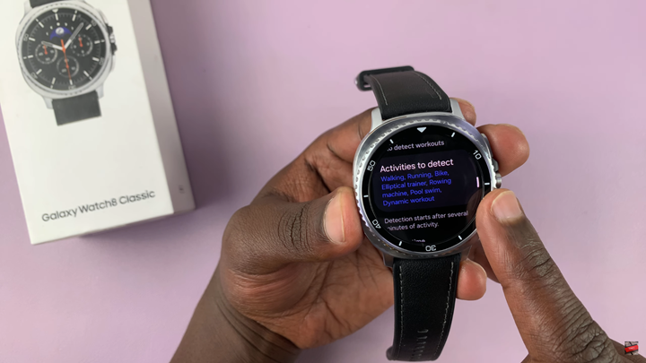 How To Enable Automatic Workout Detection On Samsung Galaxy Watch 8 / 8 Classic