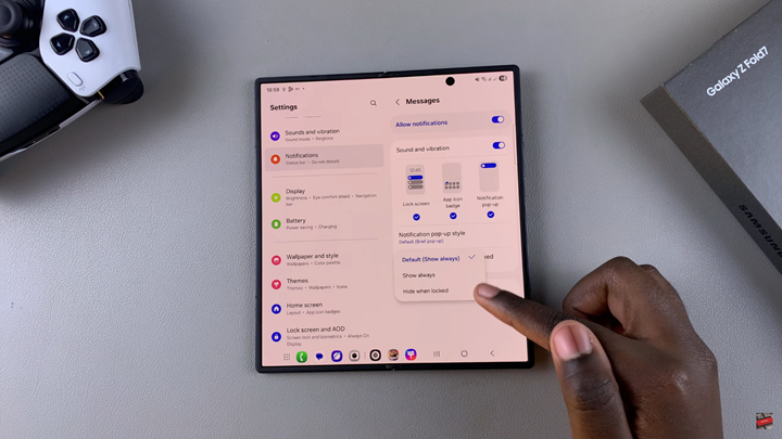 How To Enable Text Message Notifications On Samsung Galaxy Z Fold 7