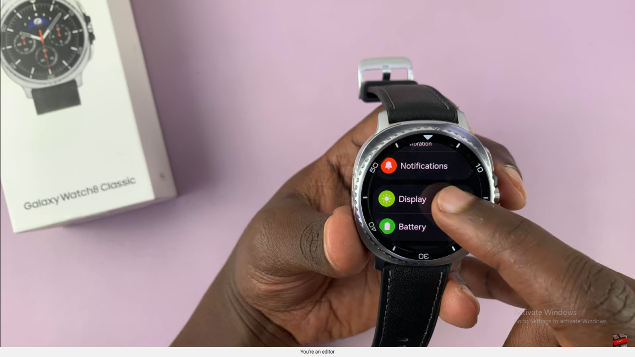 Disable Automatic Screen Brightness On Samsung Galaxy Watch 8 Classic
