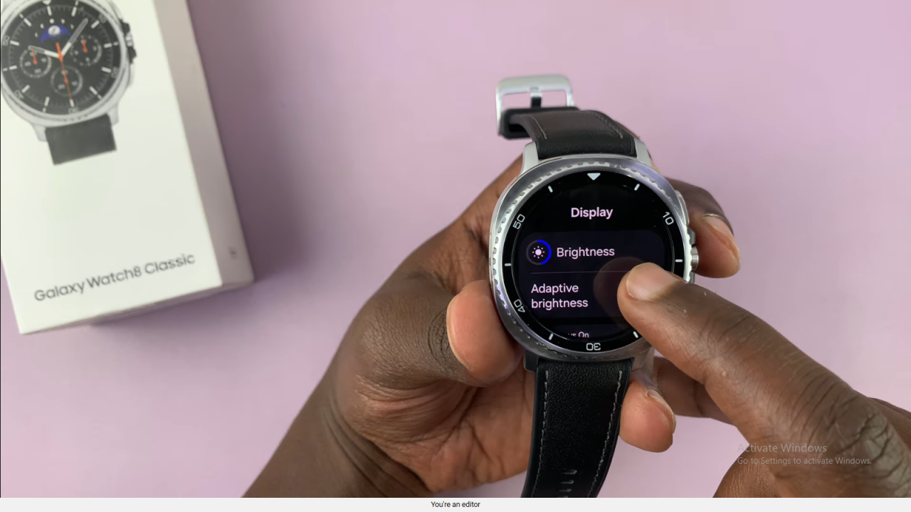 Disable Automatic Screen Brightness On Samsung Galaxy Watch 8 Classic