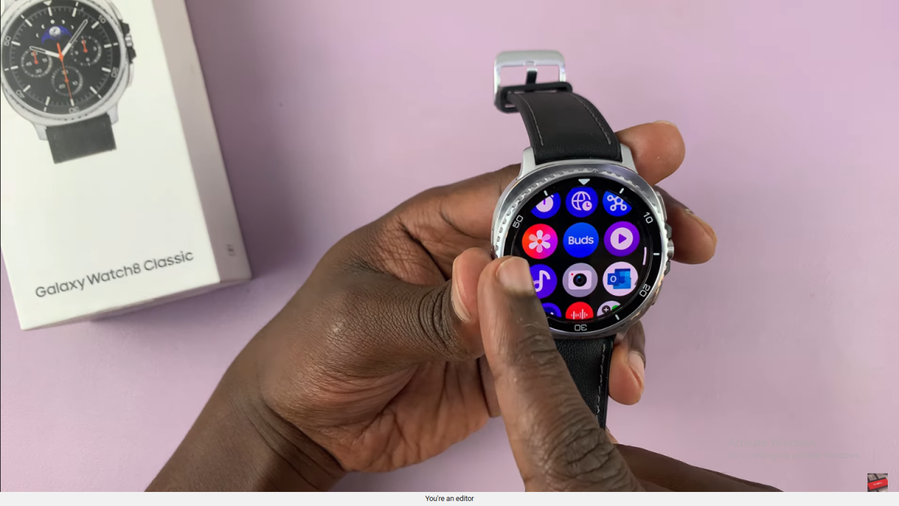 Take Screenshots On Samsung Galaxy Watch 8 Classic