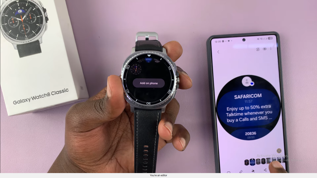 Take Screenshots On Samsung Galaxy Watch 8 Classic