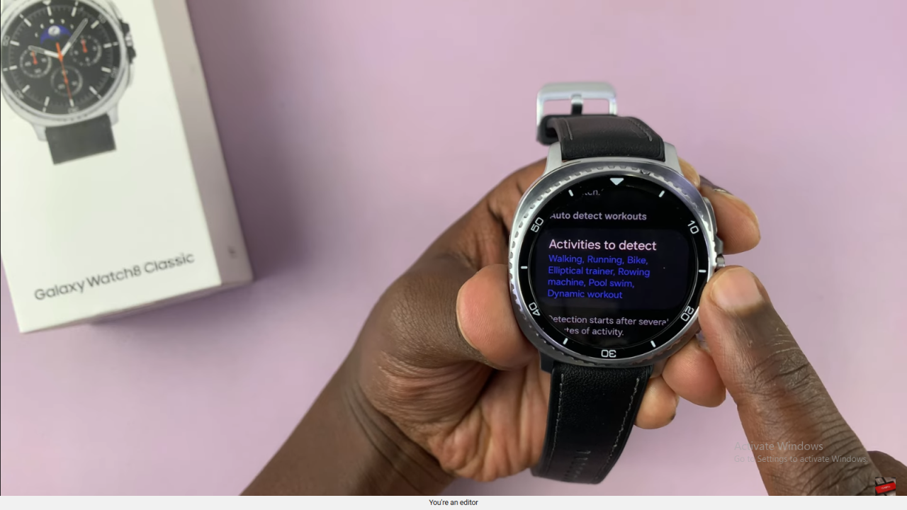 Disable Automatic Workout Detection On Samsung Galaxy Watch 8 Classic