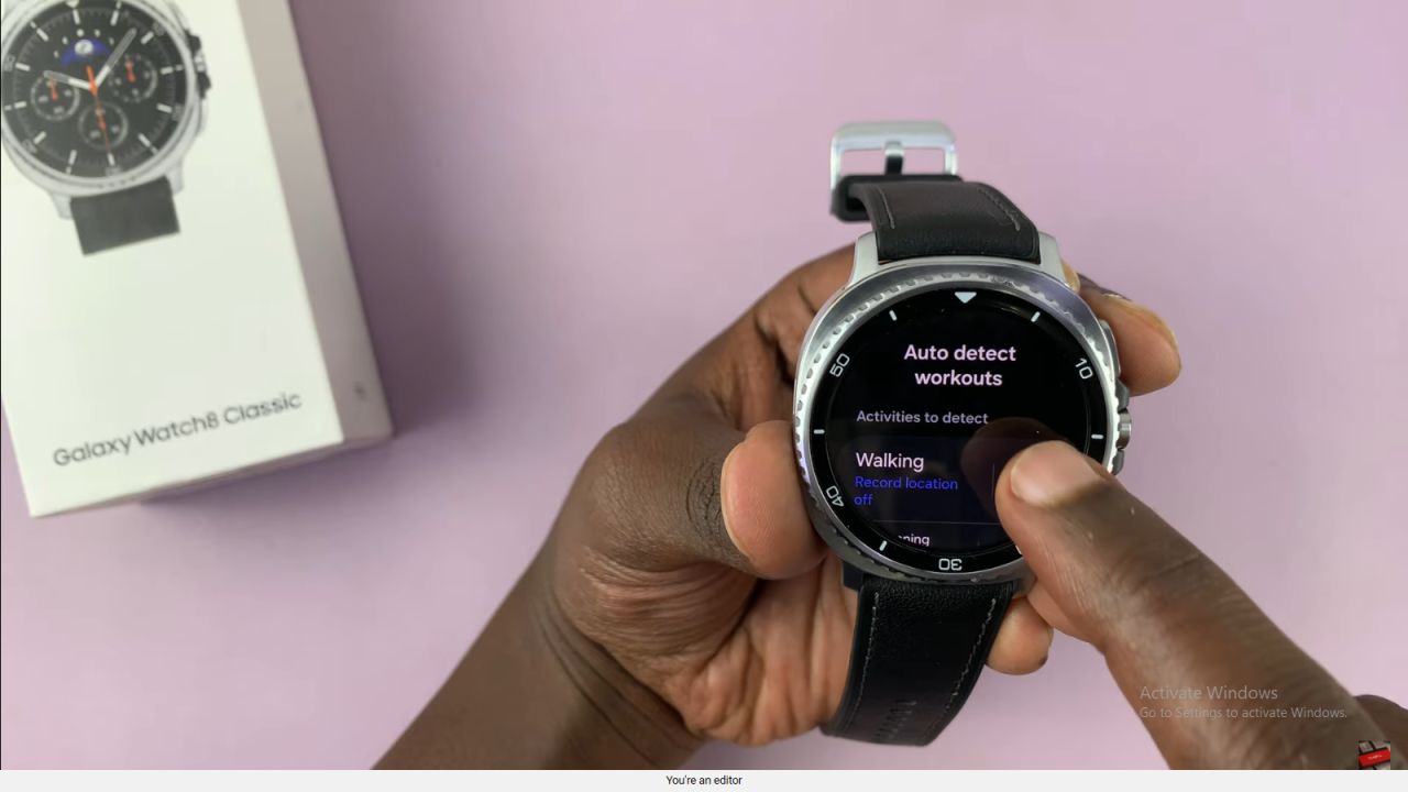 Disable Automatic Workout Detection On Samsung Galaxy Watch 8 Classic