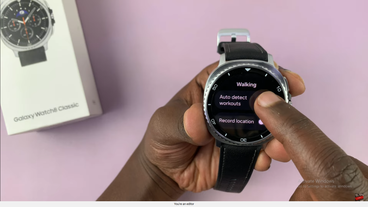 Disable Automatic Workout Detection On Samsung Galaxy Watch 8 Classic
